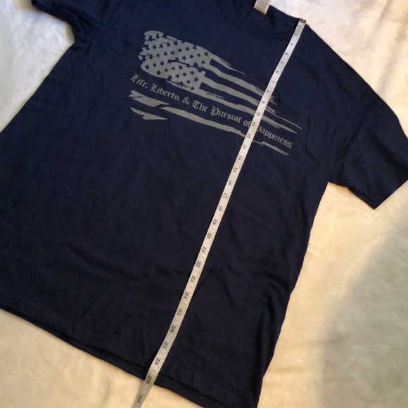 Unisex Navy Fruit of the Loom Pro-God Pro-Gun Pro-Life Short Sleeve Tee, NWOT - Picture 16 of 16